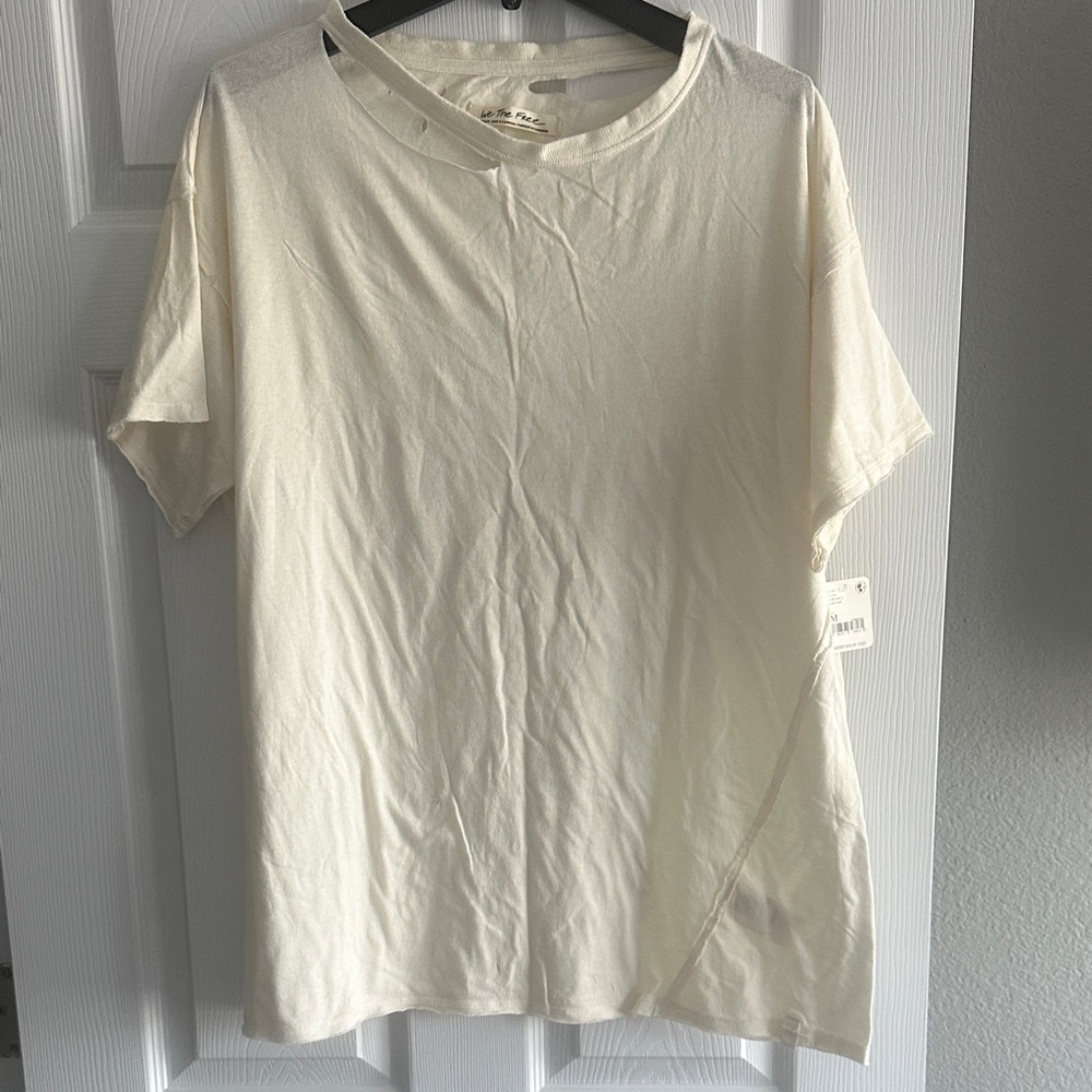 We The Free Off-White Short Sleeve Tee